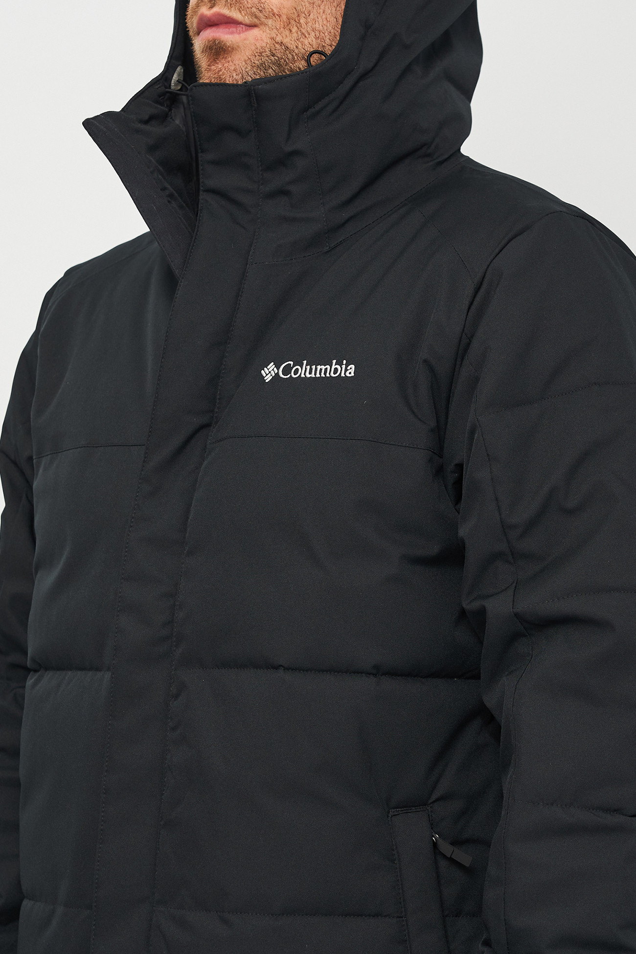 Куртка мужская Columbia CEDAR SUMMIT™ LONG INSULATED JACKET черная 1917361-010   изображение 4