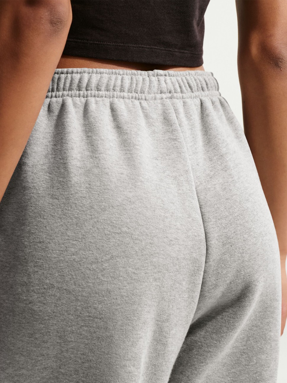 Women's pants Nike W NK STDO FLC MW HR OS CFF PNT gray IM8074-063 — photo 5