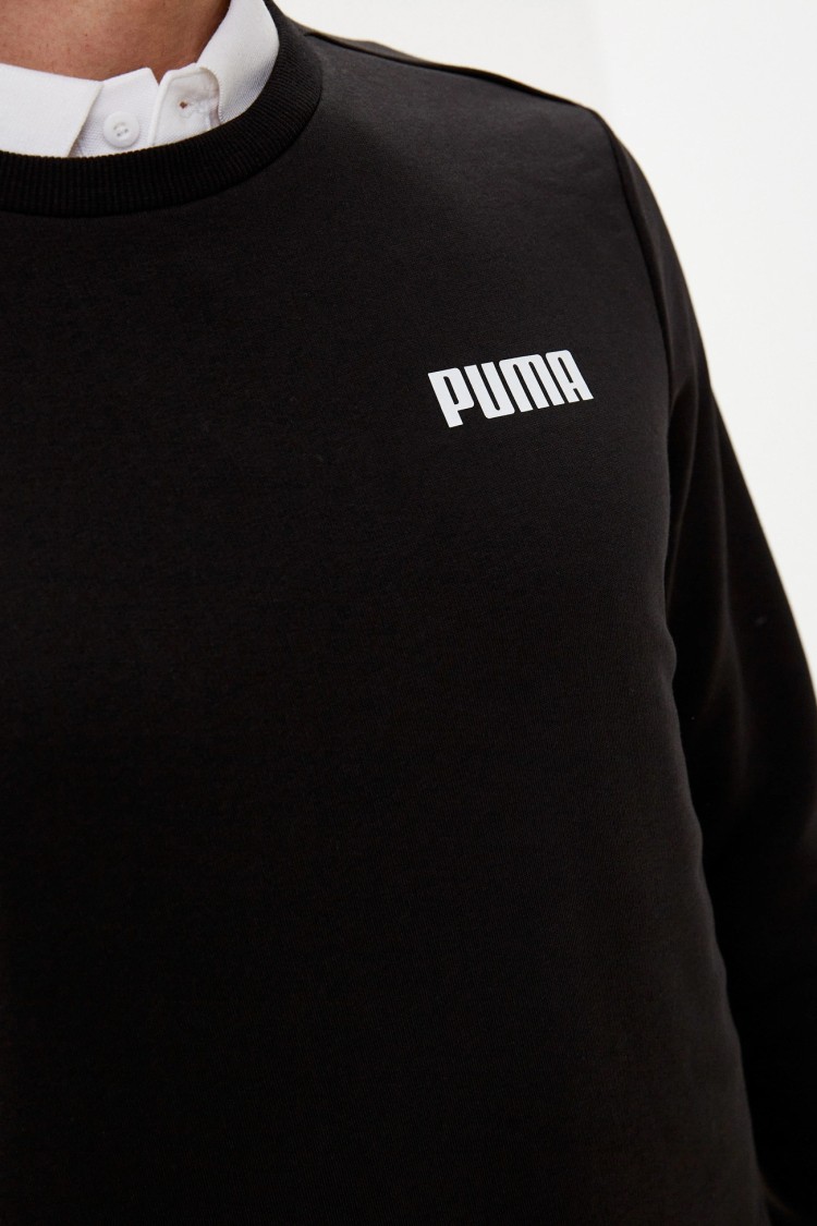 Толстовка мужская Puma Ess Puma Crew Sweat Tr черная 84723101 изображение 5