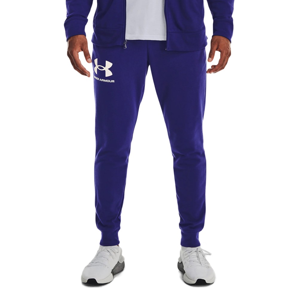 Штани чоловічі Under Armour UA RIVAL TERRY JOGGER сині 1361642-468 изображение 1