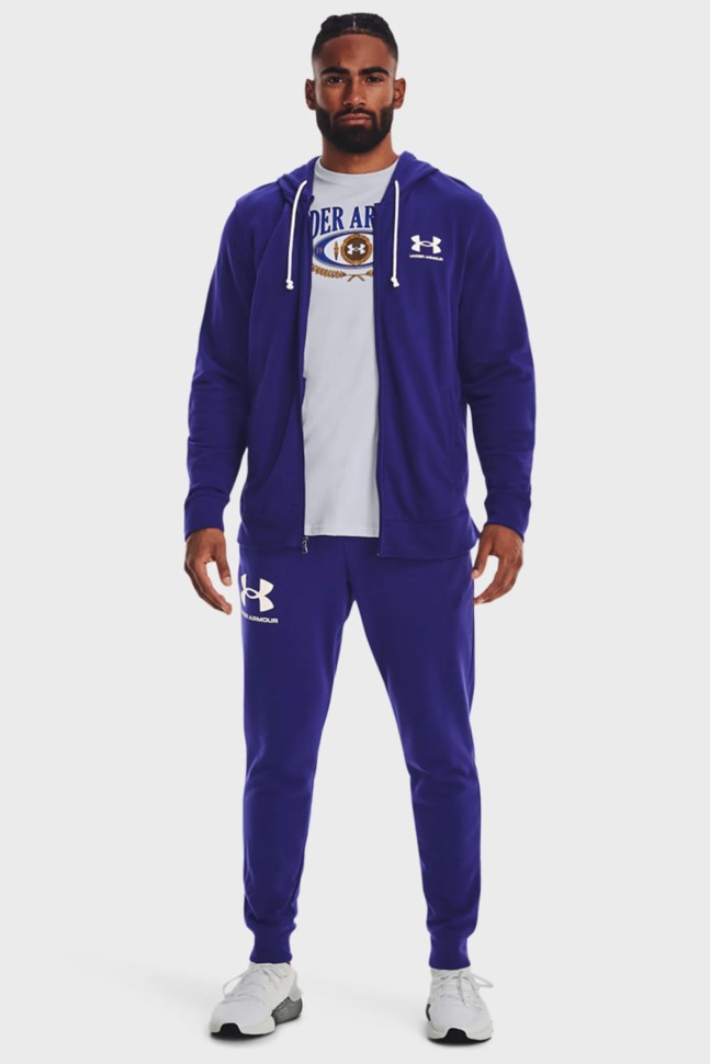 Штани чоловічі Under Armour UA RIVAL TERRY JOGGER сині 1361642-468 изображение 3