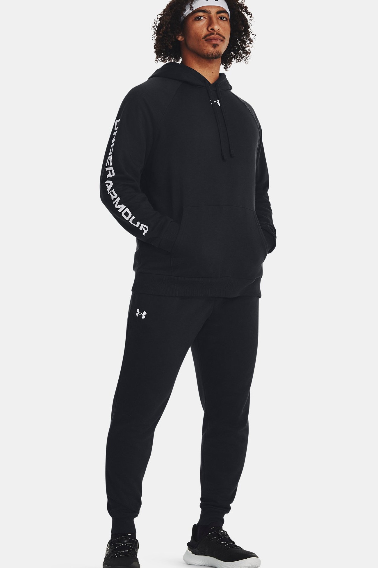Костюм чоловічий Under Armour UA Rival Fleece Suit чорний 1379768-001 изображение 2