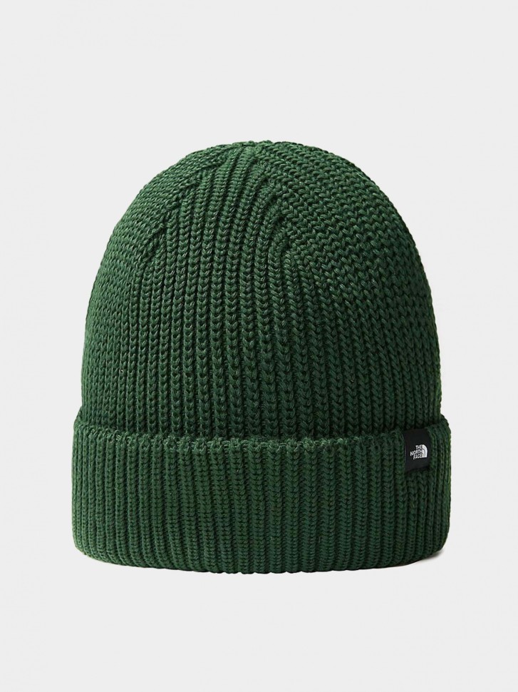 Шапка  The North Face FISHERMAN BEANIE зеленая NF0A55JGI0P1 изображение 2