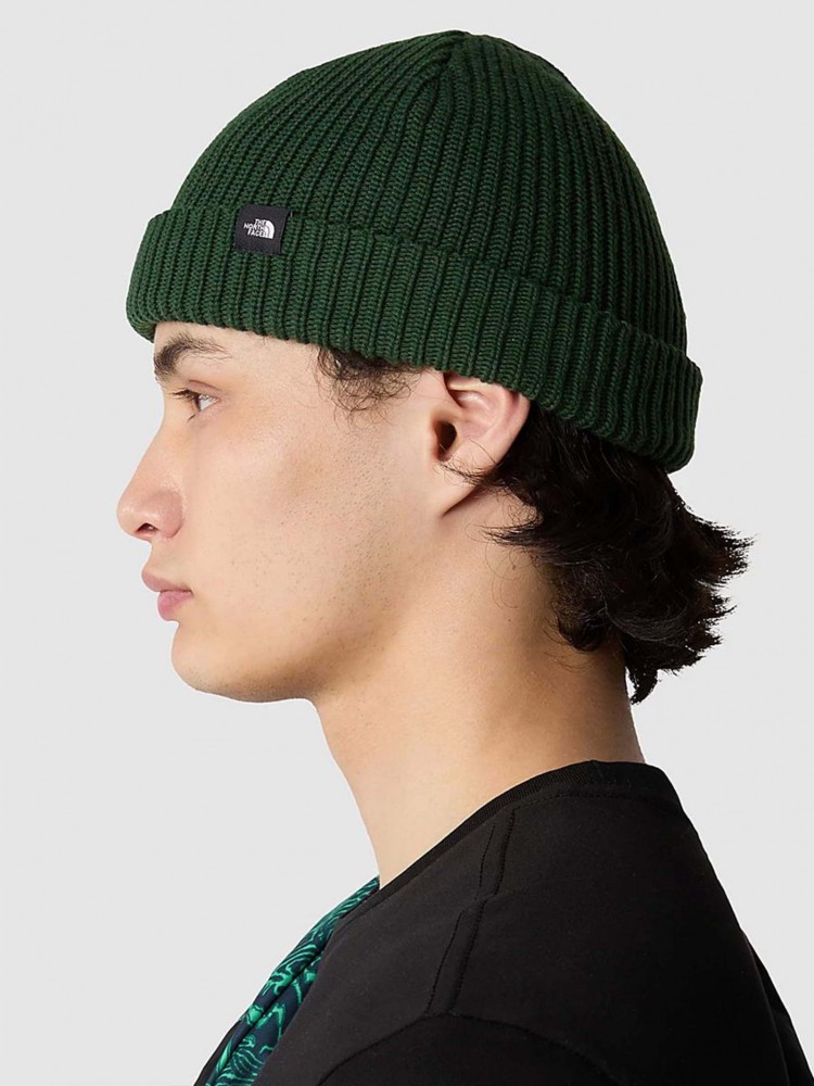 Шапка  The North Face FISHERMAN BEANIE зеленая NF0A55JGI0P1 изображение 4