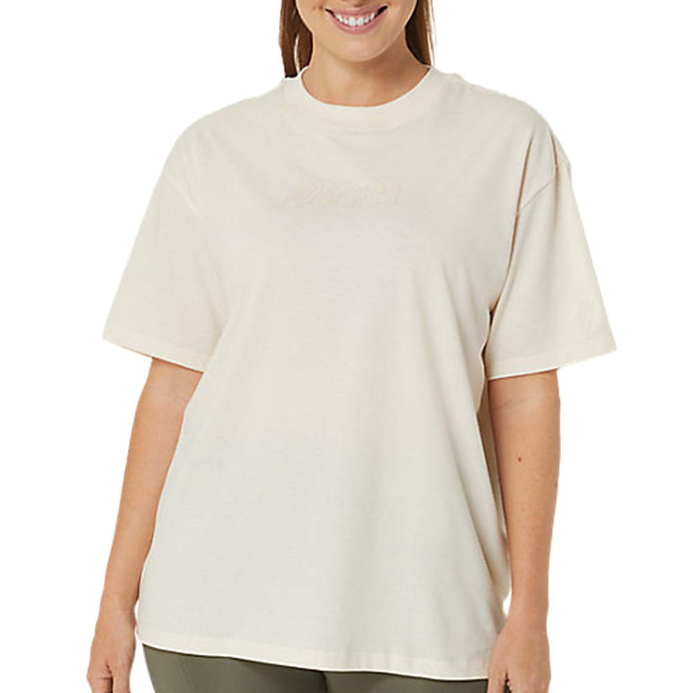 Футболка женская Asics ASICS LOGO TEE бежевая 2032C843-201