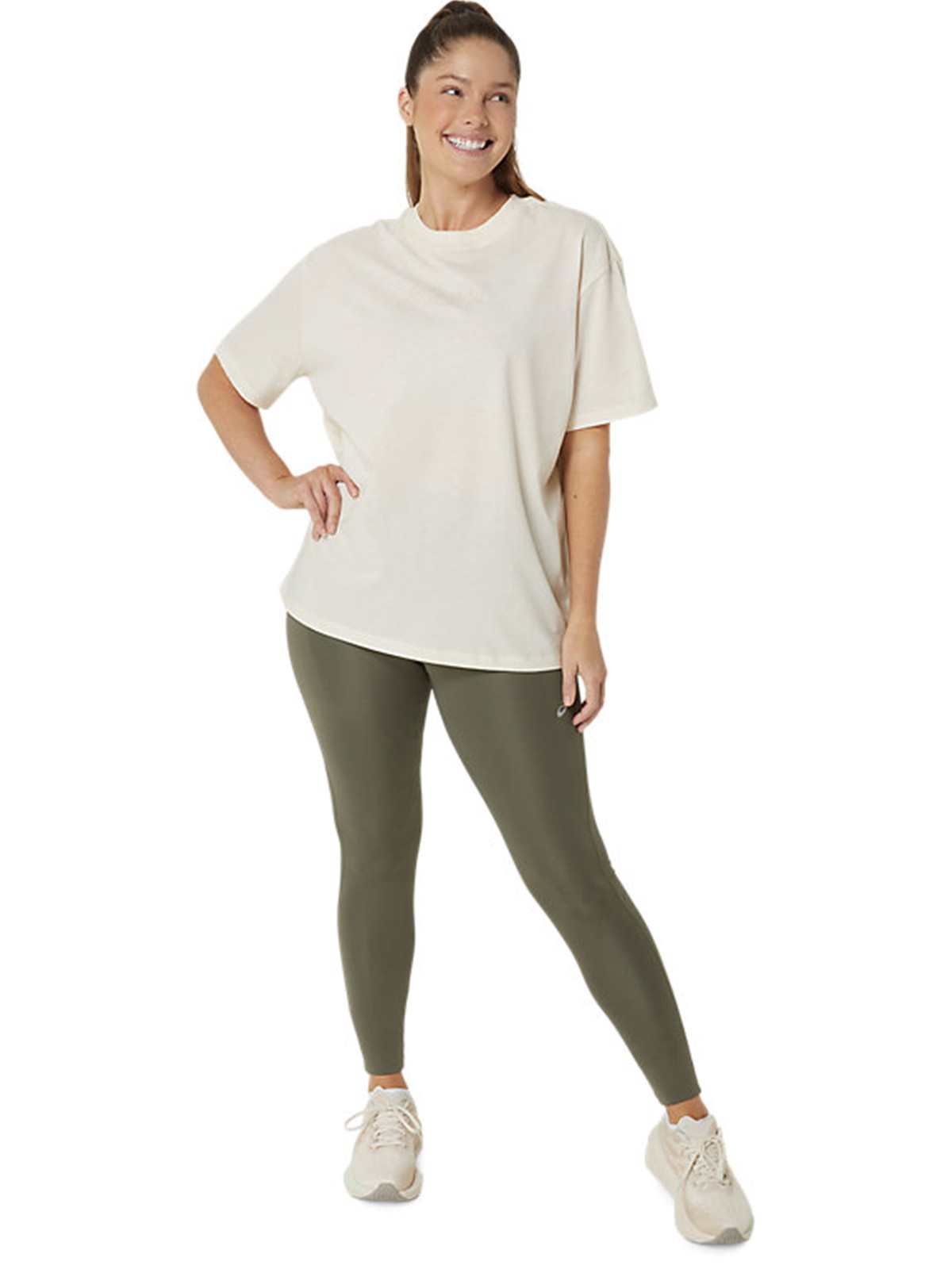 Футболка женская Asics ASICS LOGO TEE бежевая 2032C843-201 изображение 6