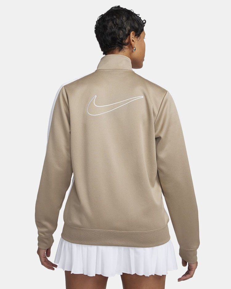 Толстовка женская Nike W NSW PK JKT SW бежевая FZ7280-247 изображение 2