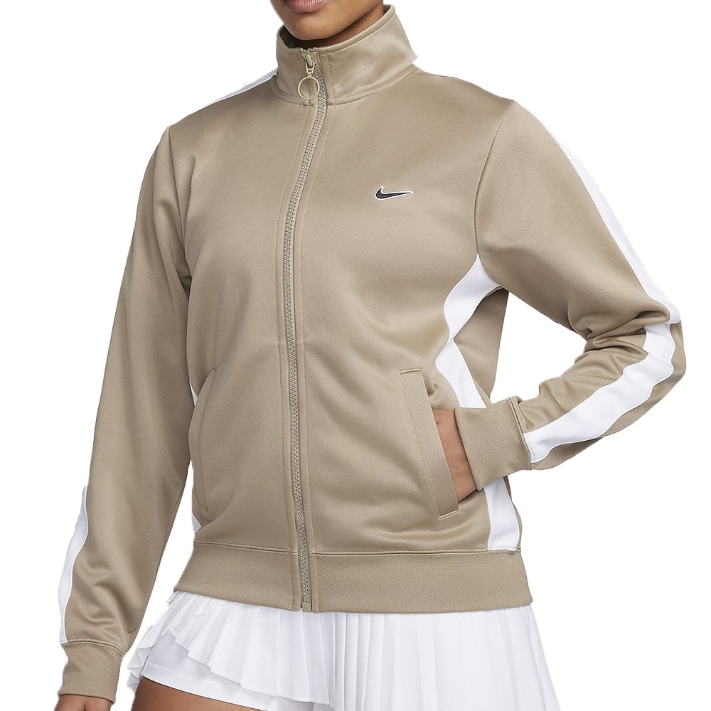 Толстовка женская Nike W NSW PK JKT SW бежевая FZ7280-247