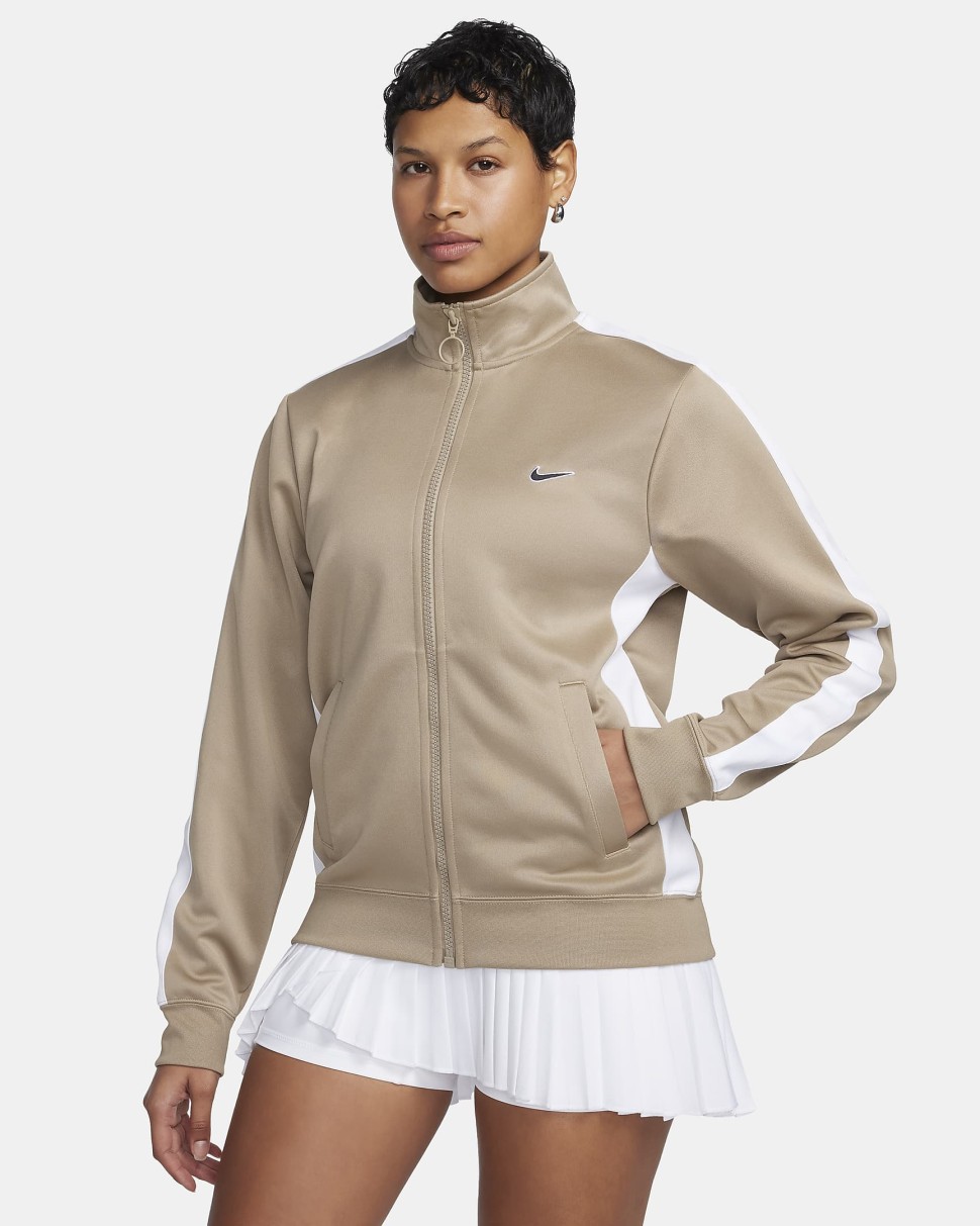 Толстовка жіноча Nike W NSW PK JKT SW бежева FZ7280-247 — фото 2