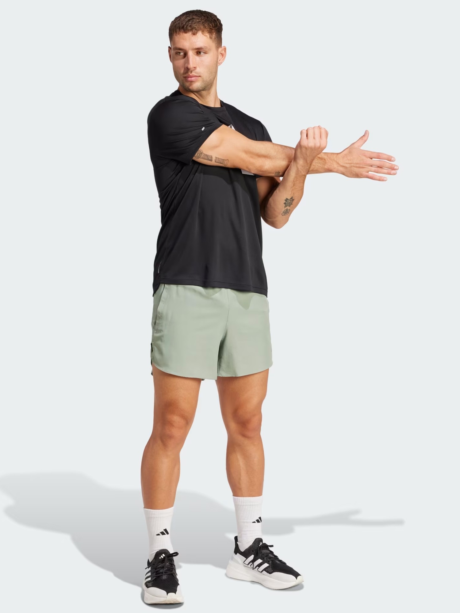 Шорты мужские Adidas RUN IT SHORT зеленые JD2327 изображение 4