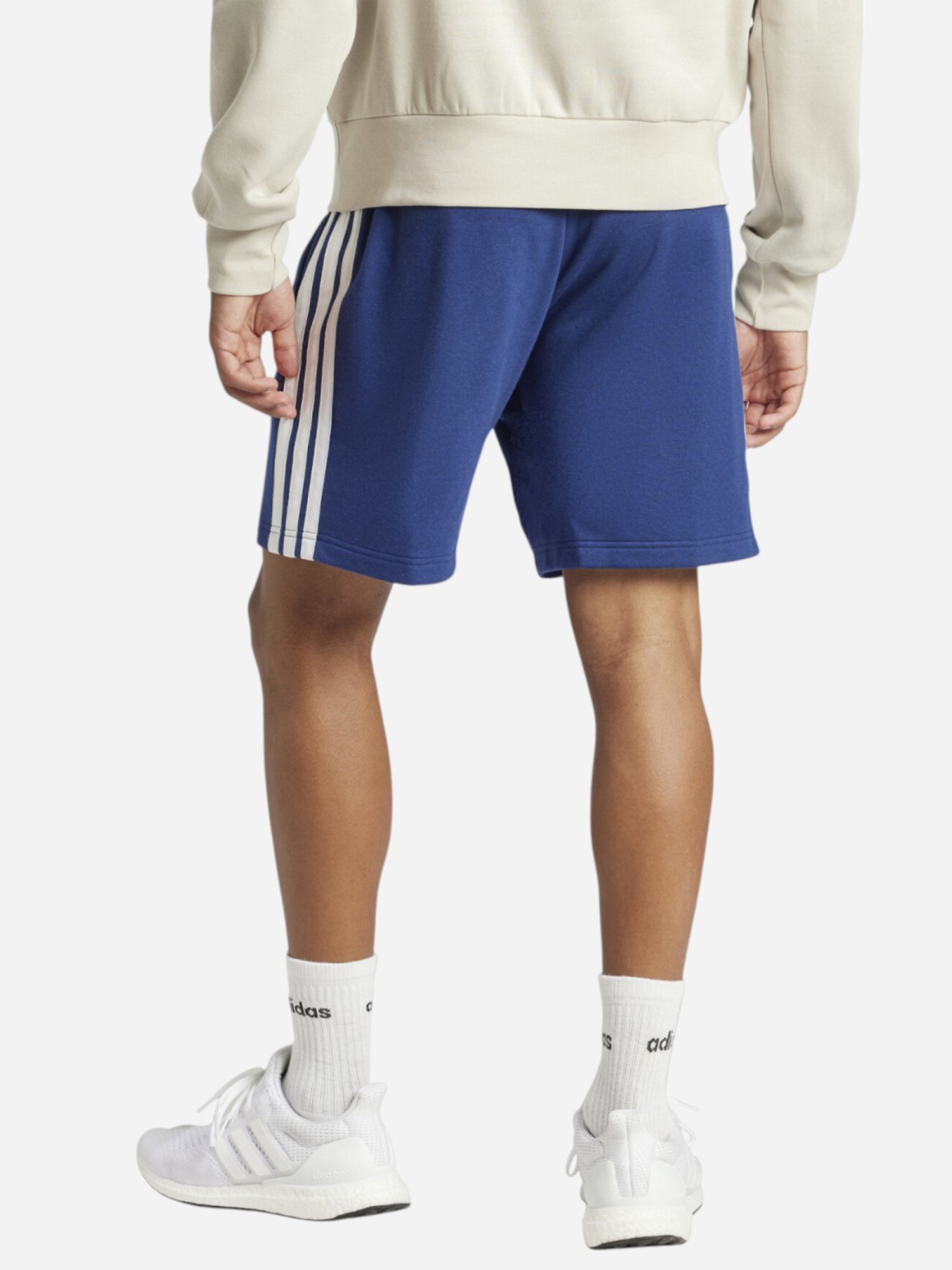Шорты мужские Adidas M 3S FT SHO синие JE6417 изображение 3