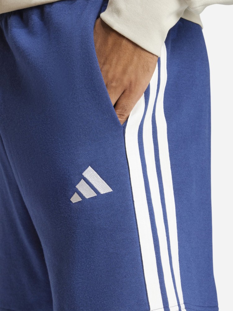 Шорты мужские Adidas M 3S FT SHO синие JE6417 изображение 5