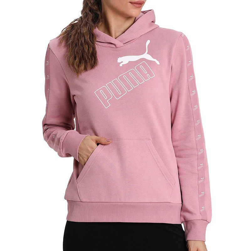 Толстовка женская Puma Amplified розовая 58361516 изображение 3