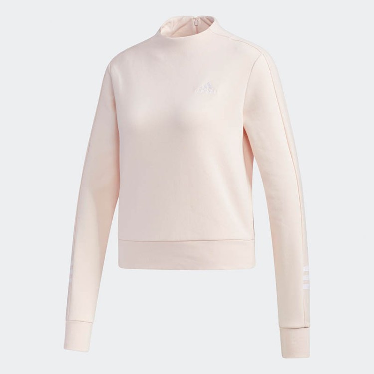 Толстовка женская Adidas W E Comf Mc Swt розовая GD2586 изображение 1