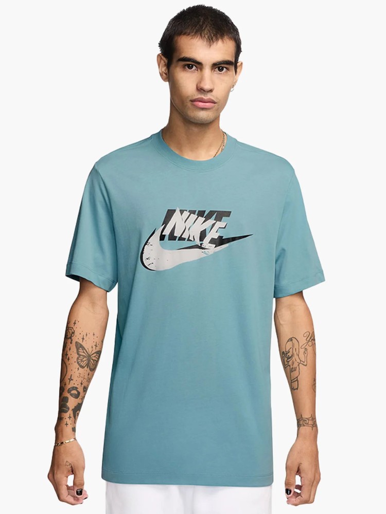 Футболка мужская Nike M NSW TEE 12MO FUTURA SP25 голубая HJ0559-464 изображение 2