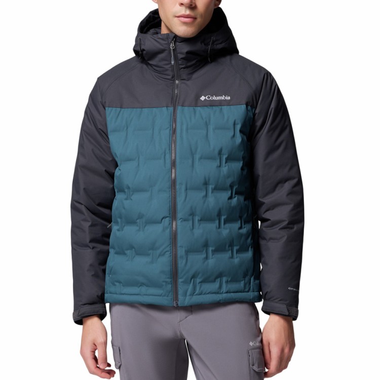 Куртка мужская Columbia Grand Trek™ III Down Hooded Jacket бирюзовая 2086111-429