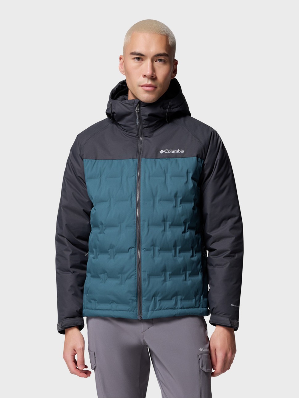 Куртка чоловіча Columbia Grand Trek™ III Down Hooded Jacket бірюзова 2086111-429 — фото 3