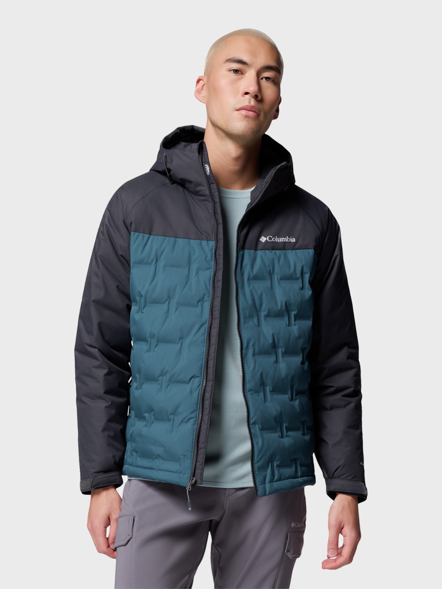 Куртка чоловіча Columbia Grand Trek™ III Down Hooded Jacket бірюзова 2086111-429 изображение 6