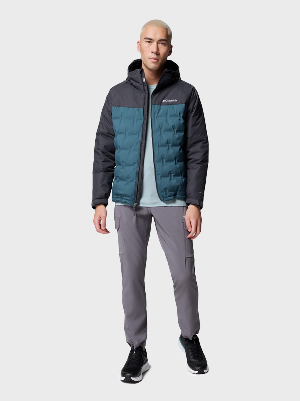 Куртка чоловіча Columbia Grand Trek™ III Down Hooded Jacket бірюзова 2086111-429 — фото 10