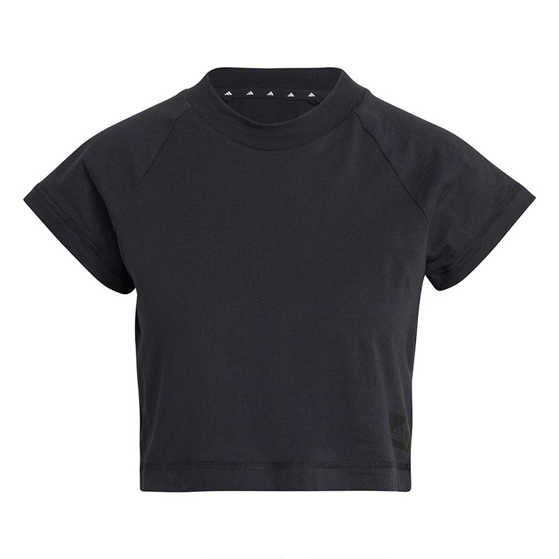 Футболка женская Adidas W Recco Croptee черная GJ5560