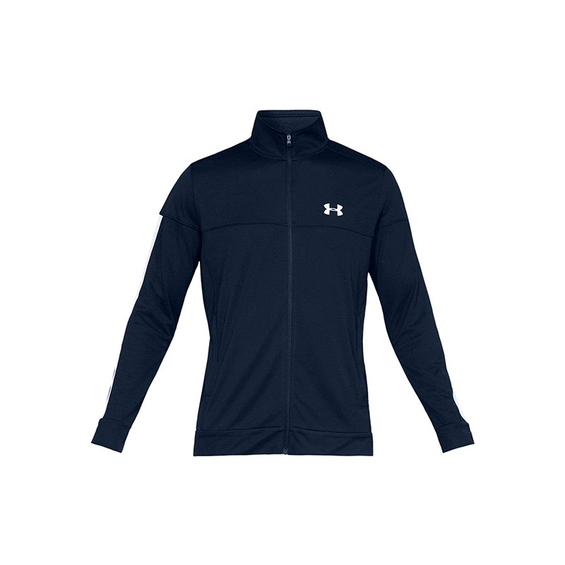 Толстовка мужская Under Armour Ua Sportstyle Pique Trck Jkt синяя 1313204-409