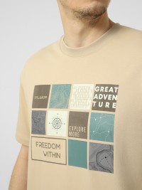 Футболка чоловіча Larum Cavory бежева 902606-125 изображение 4