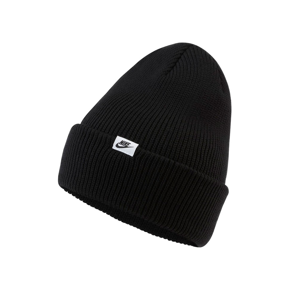 Шапка Nike U Nsw Beanie Cuffed Futura чорна DJ6223-010  — фото 1
