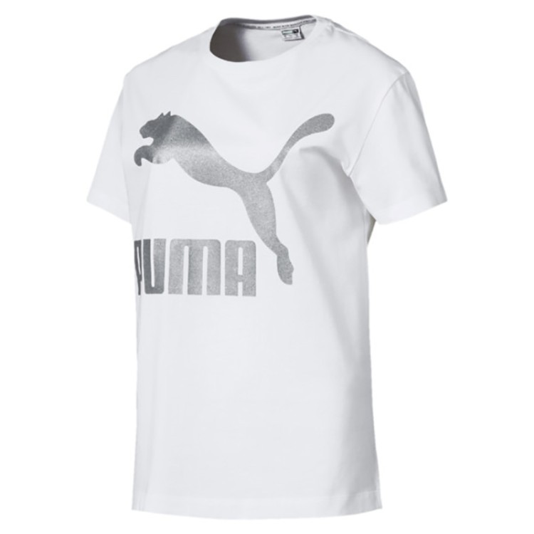 Футболка женская Puma CLASSICS LOGO белая 57791462 изображение 1
