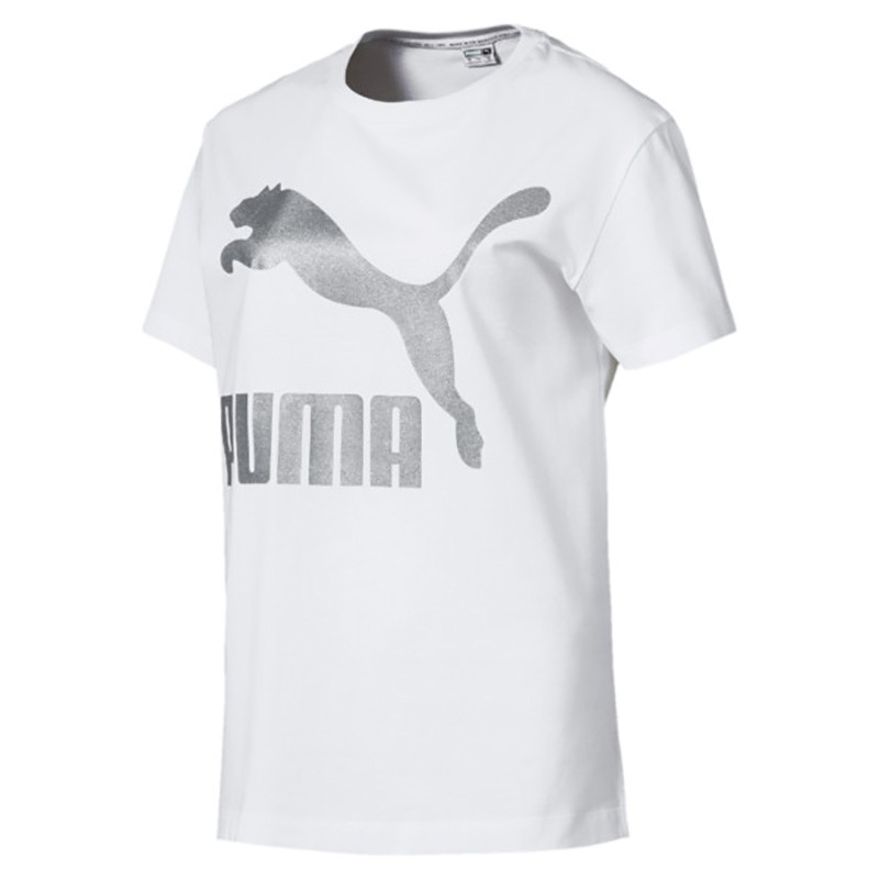 Футболка женская Puma CLASSICS LOGO белая 57791462 изображение 1