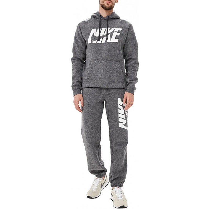 Костюм мужской Nike Nsw Track Suit Fleece Gx серый AR1341-071 — фото 2