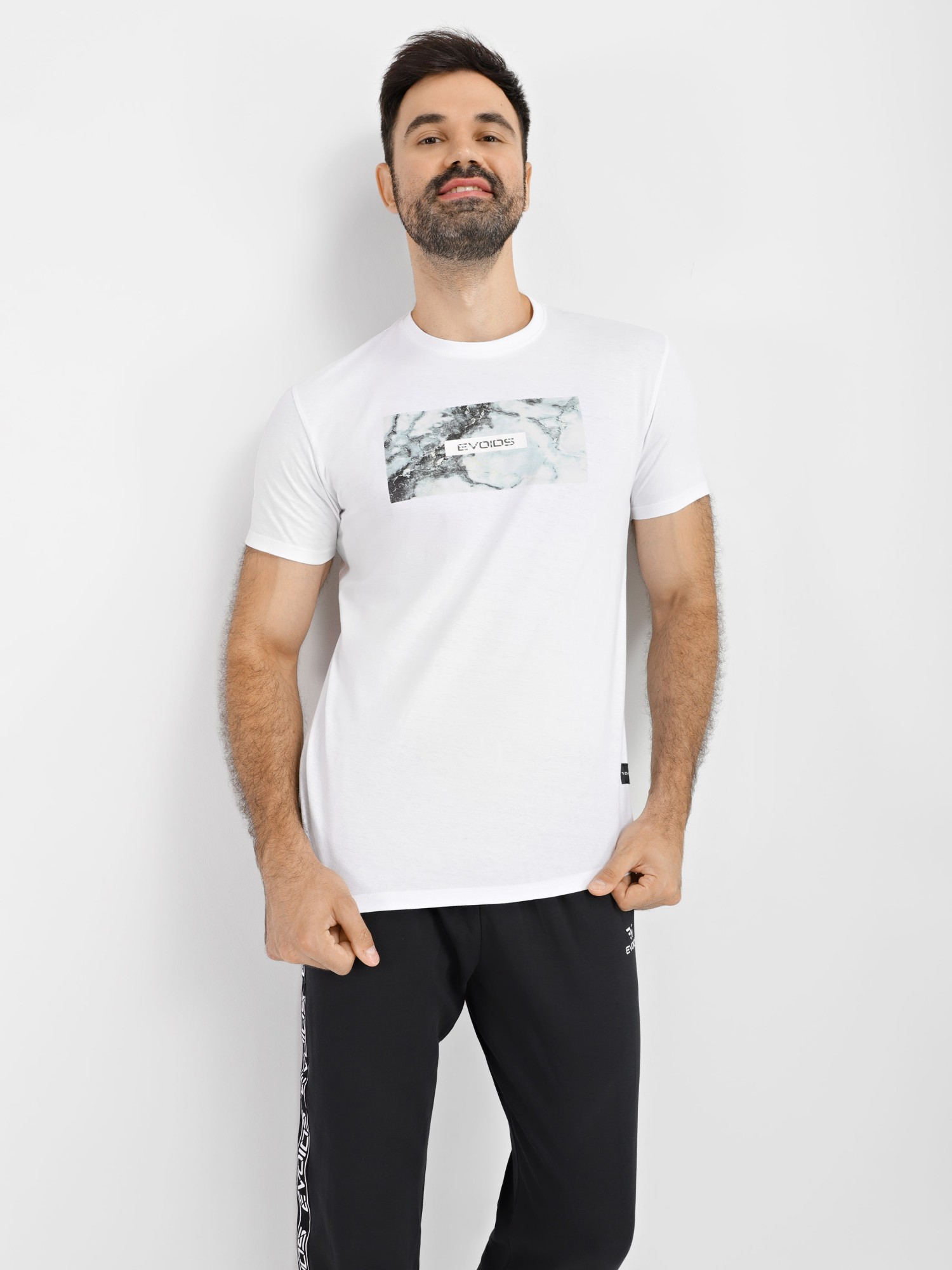 Футболка чоловіча Evoids Lesoto біла 742200-100 изображение 6
