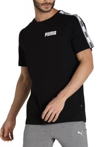 Футболка мужская Puma Tape Tee M черная 84726201 изображение 2