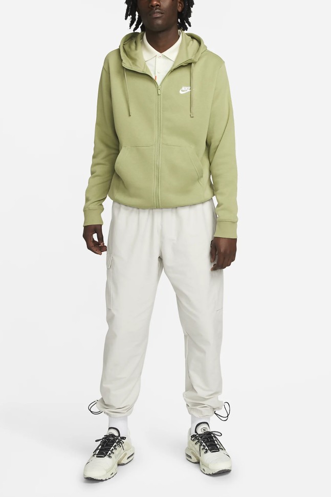 Толстовка чоловіча  Nike M Nsw Club Hoodie Fz Bb хакі BV2645-334 изображение 2