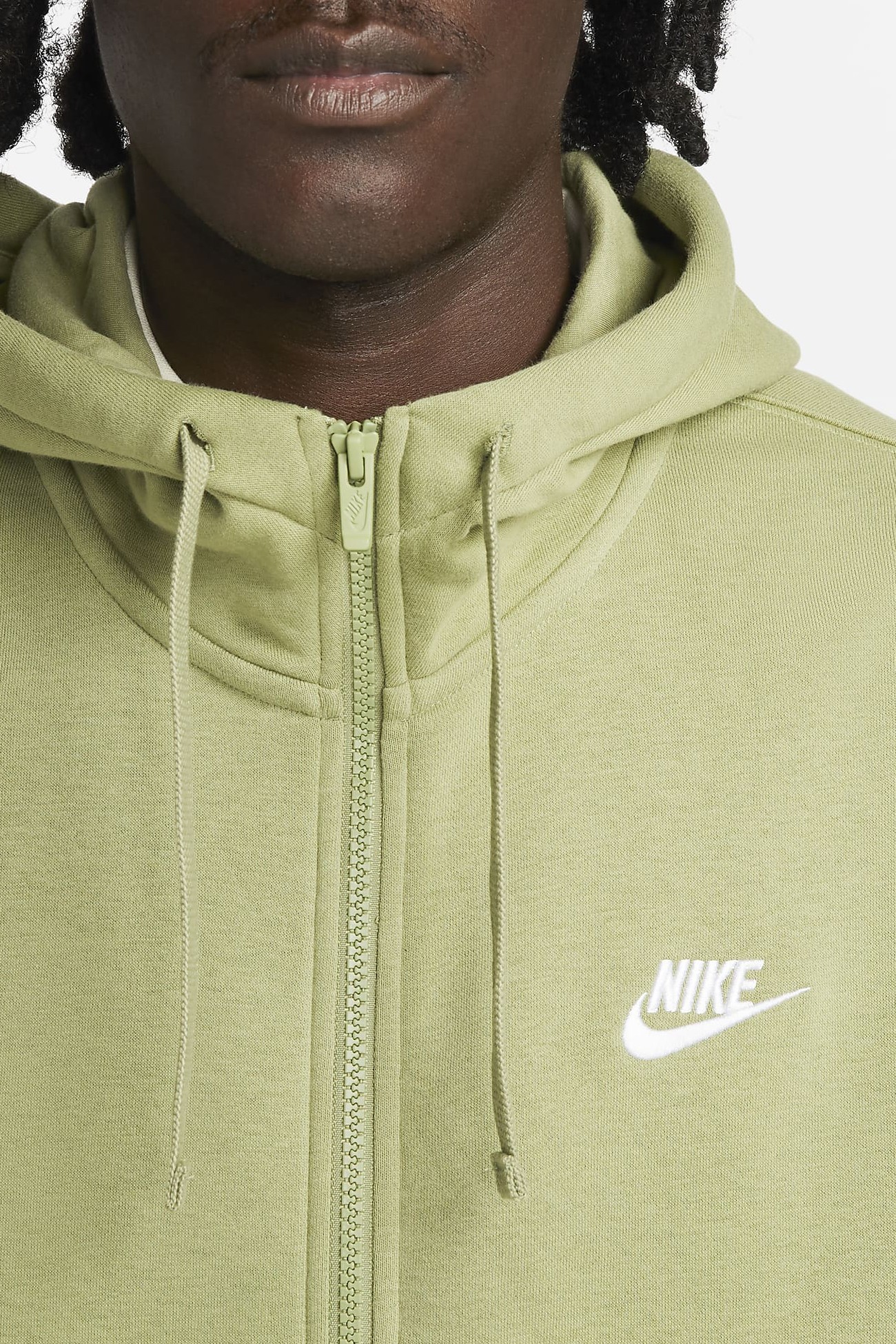 Толстовка мужская Nike M Nsw Club Hoodie Fz Bb хаки BV2645-334 изображение 5