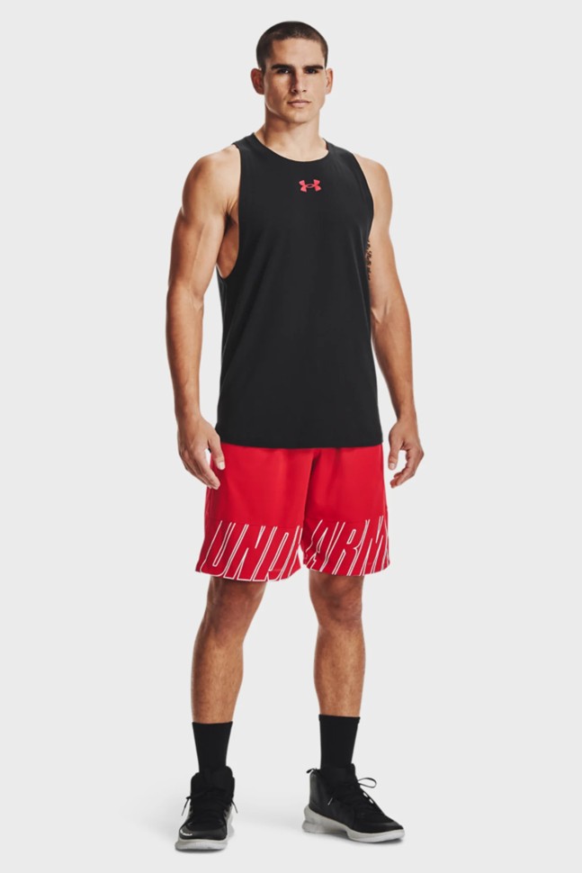 Майка мужская Under Armour UA BASELINE COTTON TANK черная 1361901-001 изображение 3