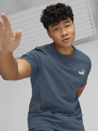 Футболка чоловіча Puma ESS+ Tape Tee синя 84738216 изображение 4