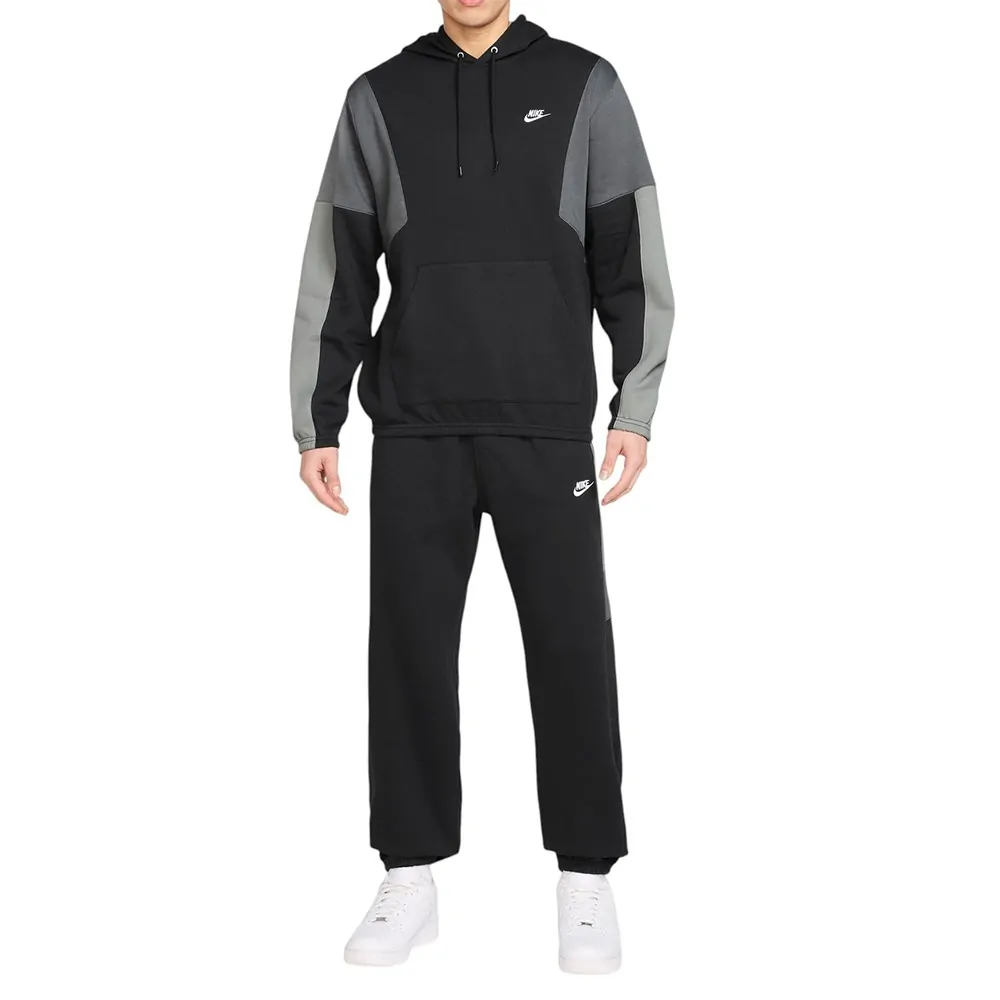 Костюм мужской Nike M NK CLUB FLEECE HDED TRACK GX черный HV1165