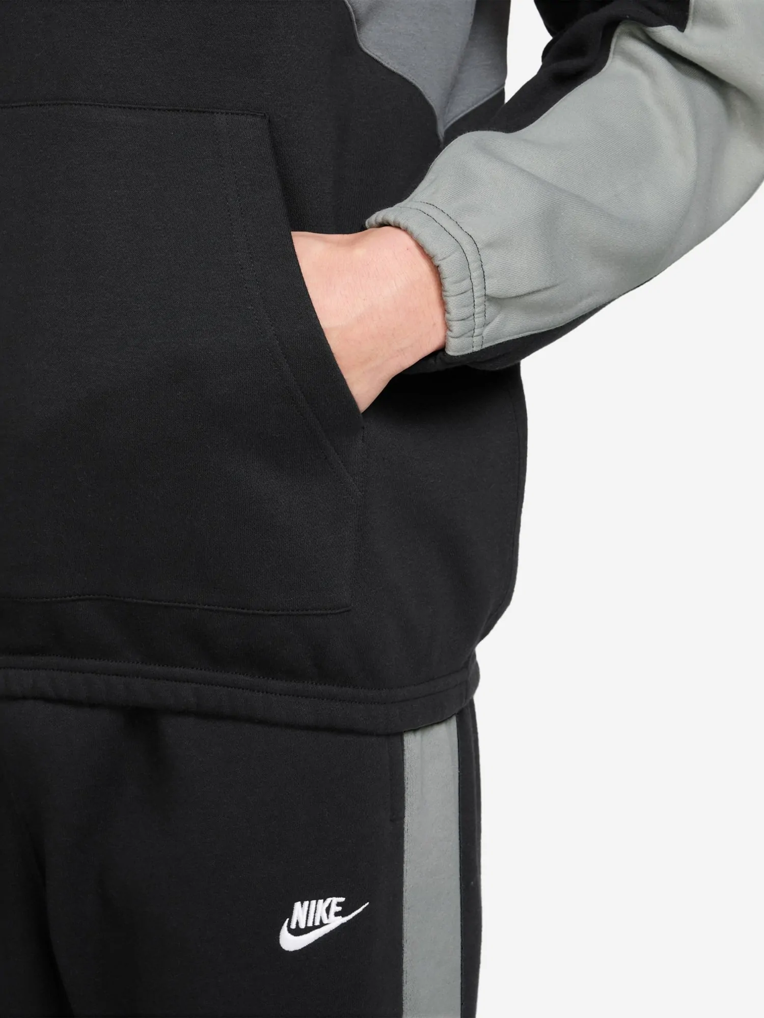 Костюм мужской Nike M NK CLUB FLEECE HDED TRACK GX черный HV1165