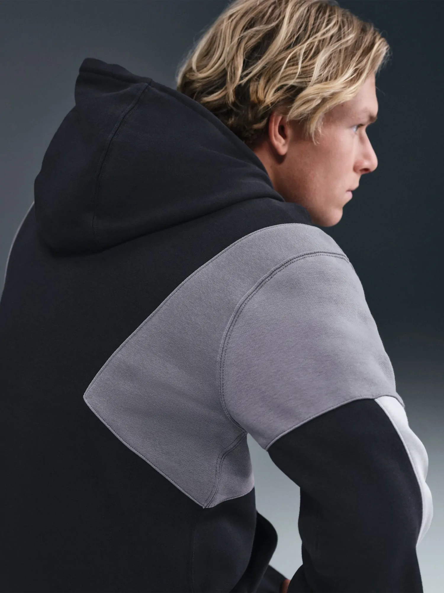 Костюм мужской Nike M NK CLUB FLEECE HDED TRACK GX черный HV1165