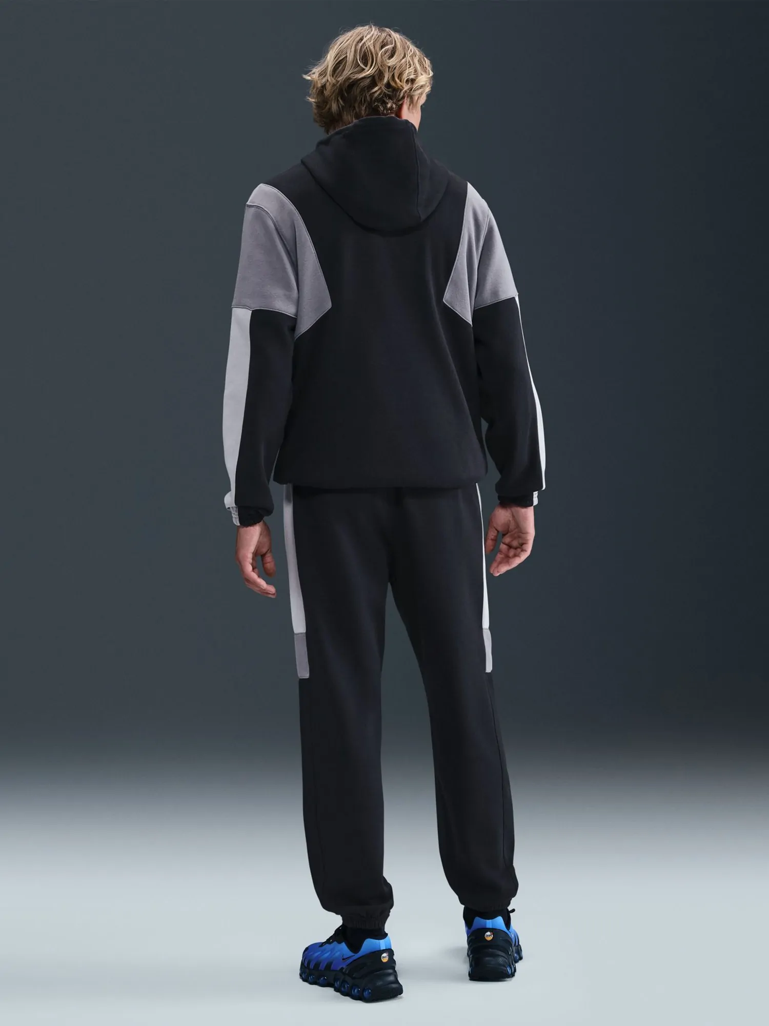 Костюм чоловічий Nike M NK CLUB FLEECE HDED TRACK GX чорний HV1165