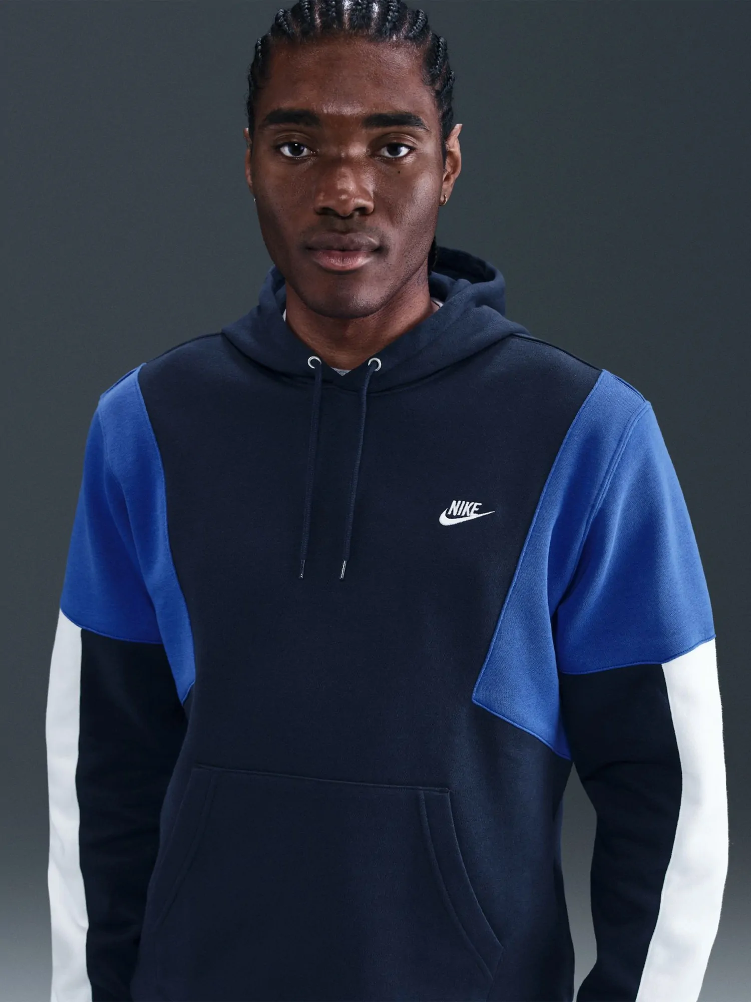 Костюм мужской Nike M NK CLUB FLEECE HDED TRACK GX темно-синий
