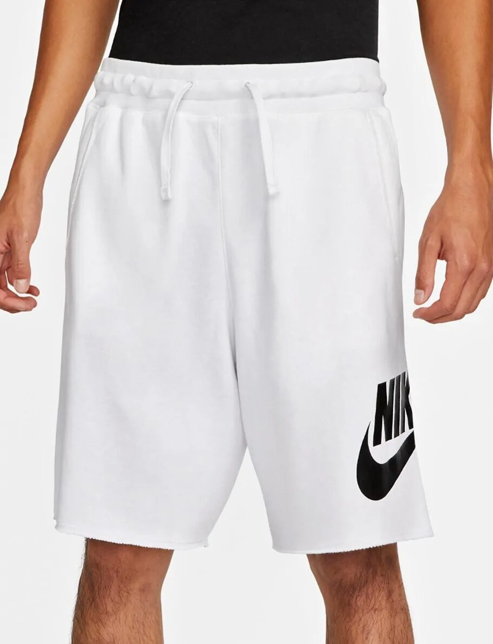 Шорты мужские Nike M NK CLUB ALUMNI HBR FT SHORT белые DX0502-100