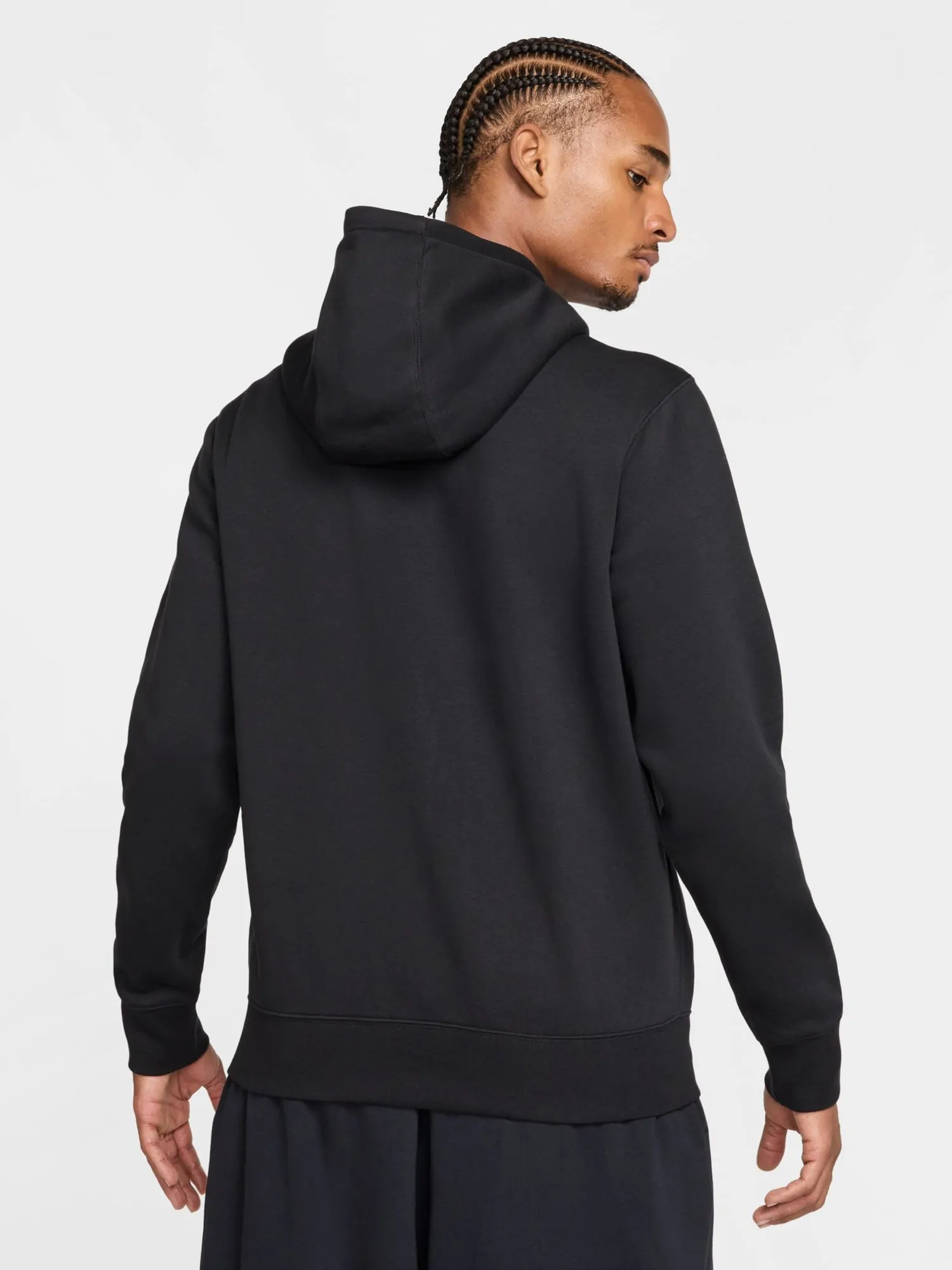 Толстовка чоловіча Nike M NK CLUB BB FZ HOODIE чорна FN3861-010