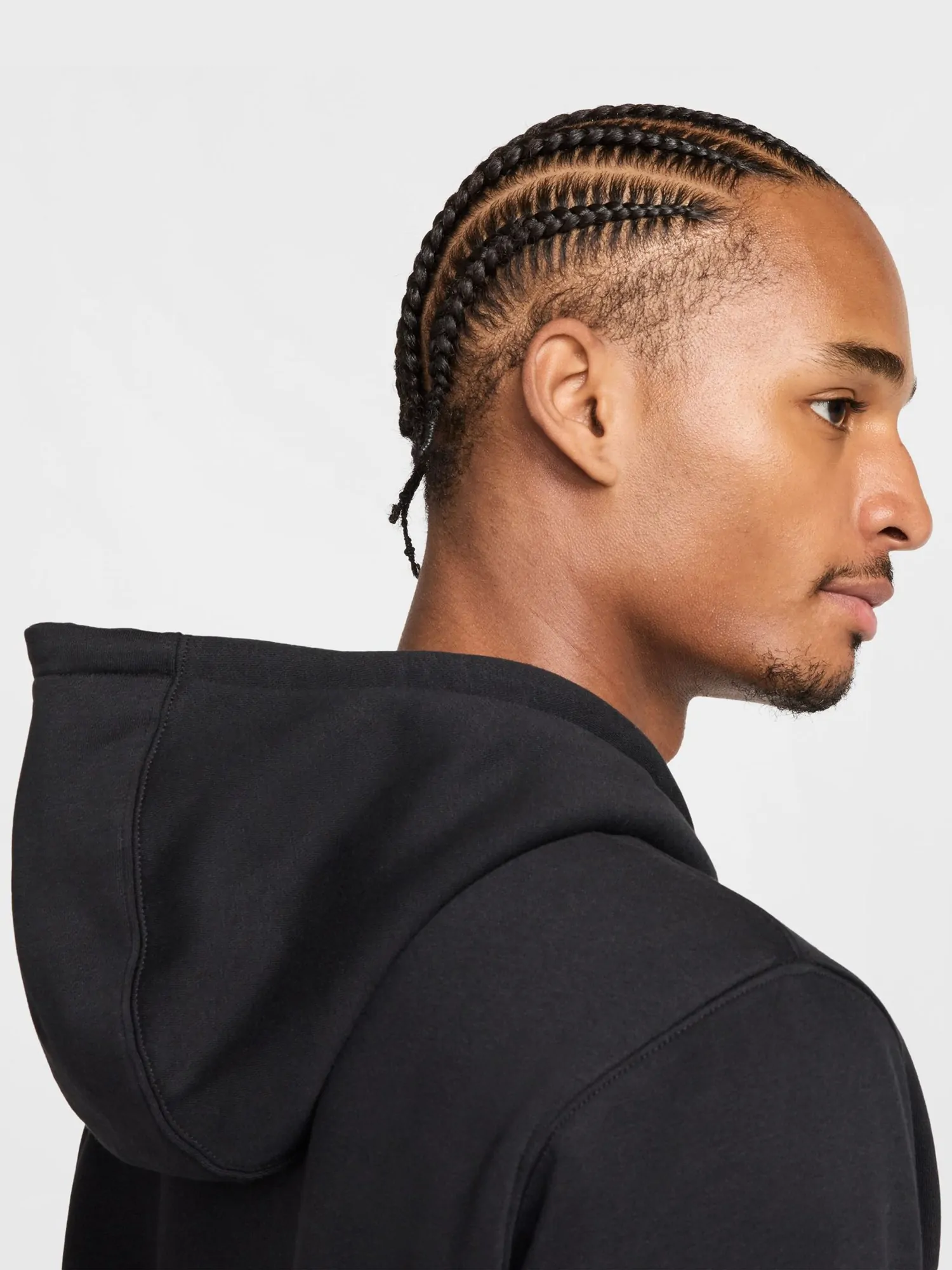 Толстовка мужская Nike M NK CLUB BB FZ HOODIE черная FN3861-010