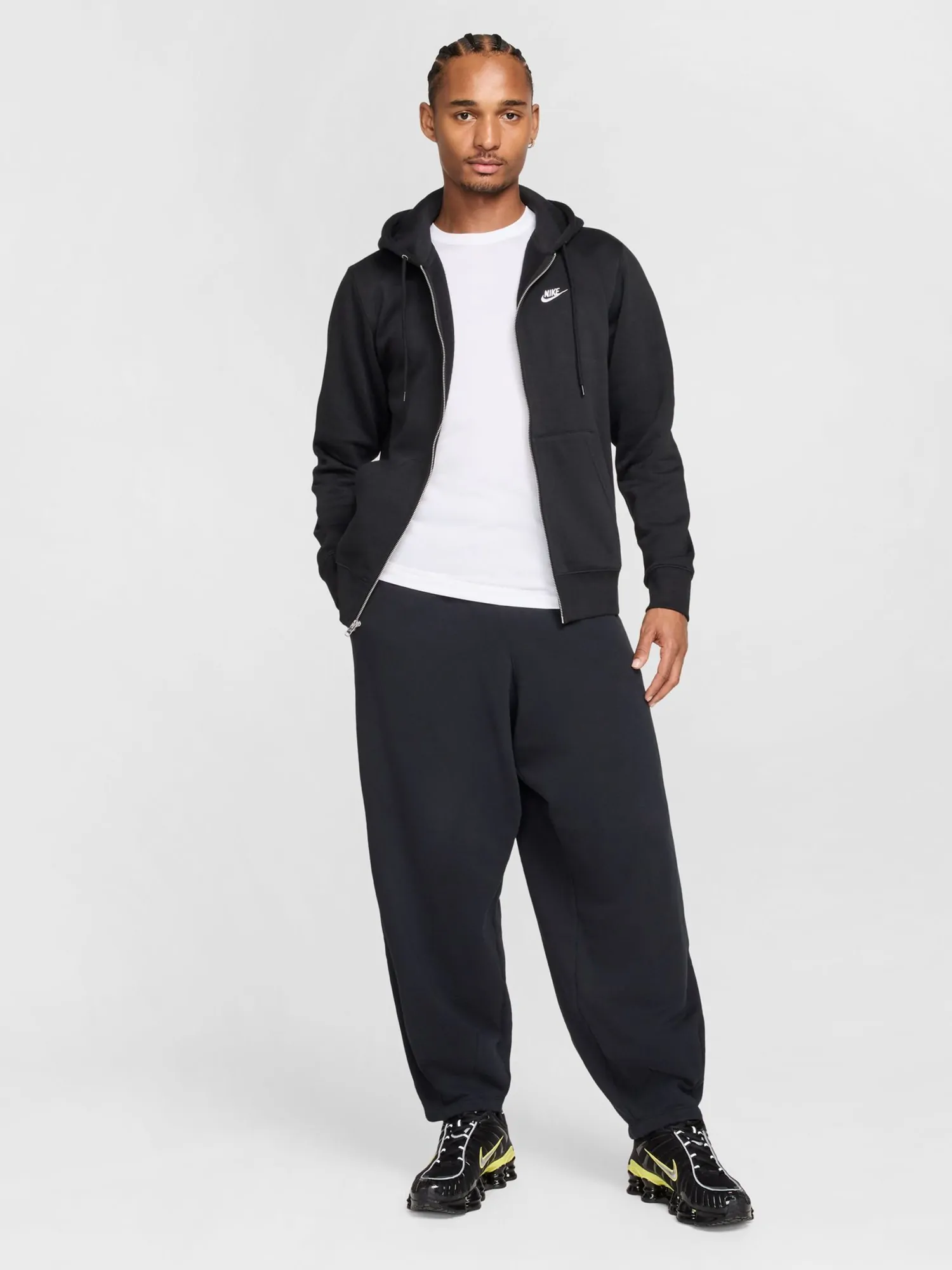 Толстовка чоловіча Nike M NK CLUB BB FZ HOODIE чорна FN3861-010