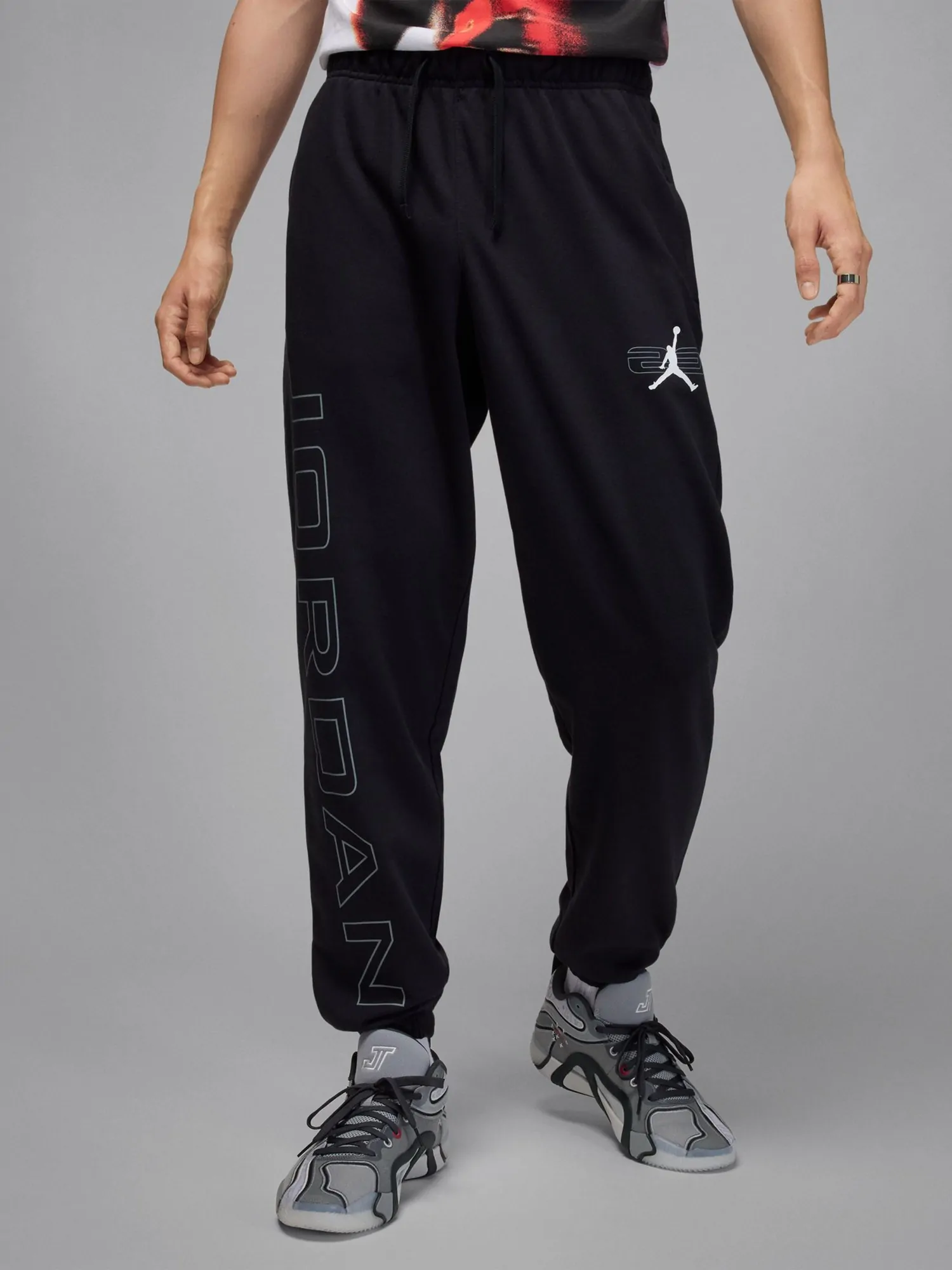 フルエアロ Брюки мужские Nike M J SPRT CSVR GFX FLC PNT черные HQ8699-010