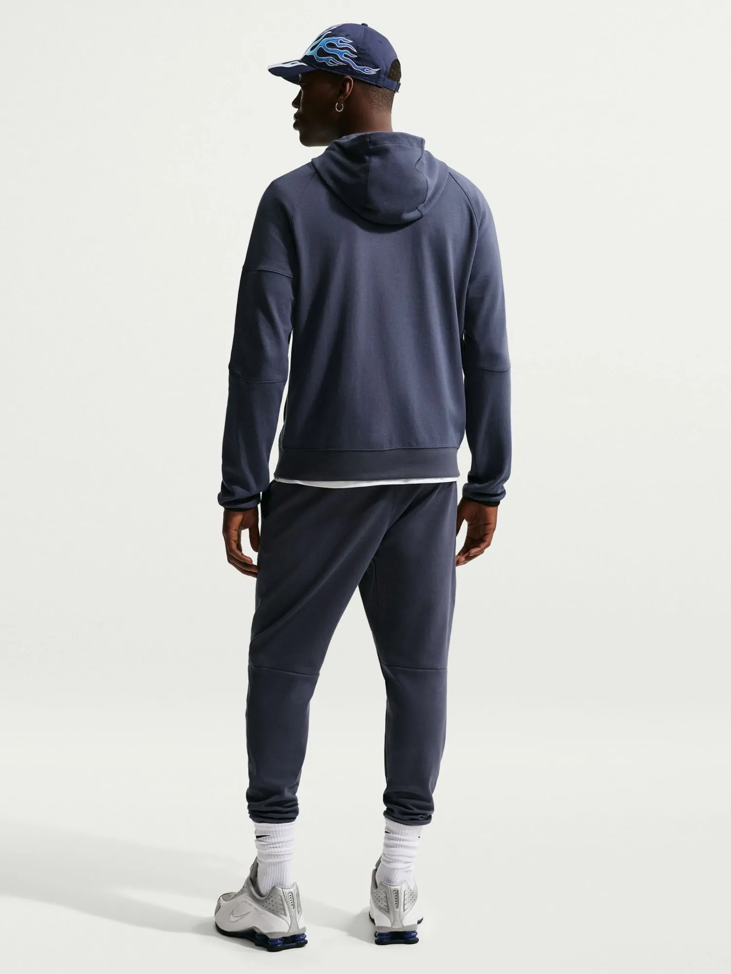 Толстовка мужская Nike M NSW TE FZ FLC HOODIE синяя DD5284-437