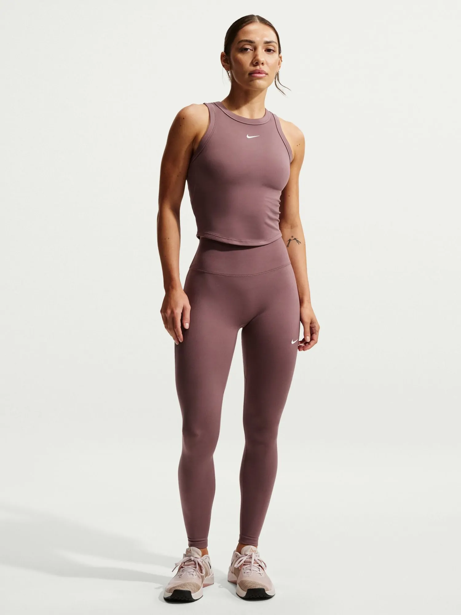 Легінси жіночі Nike W NK DF ONE HR TIGHT USEAM коричневі HJ9195
