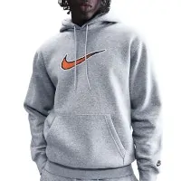 Толстовка мужская Nike M NK CLUB BB HDY NEO VARSITY серая HV0854
