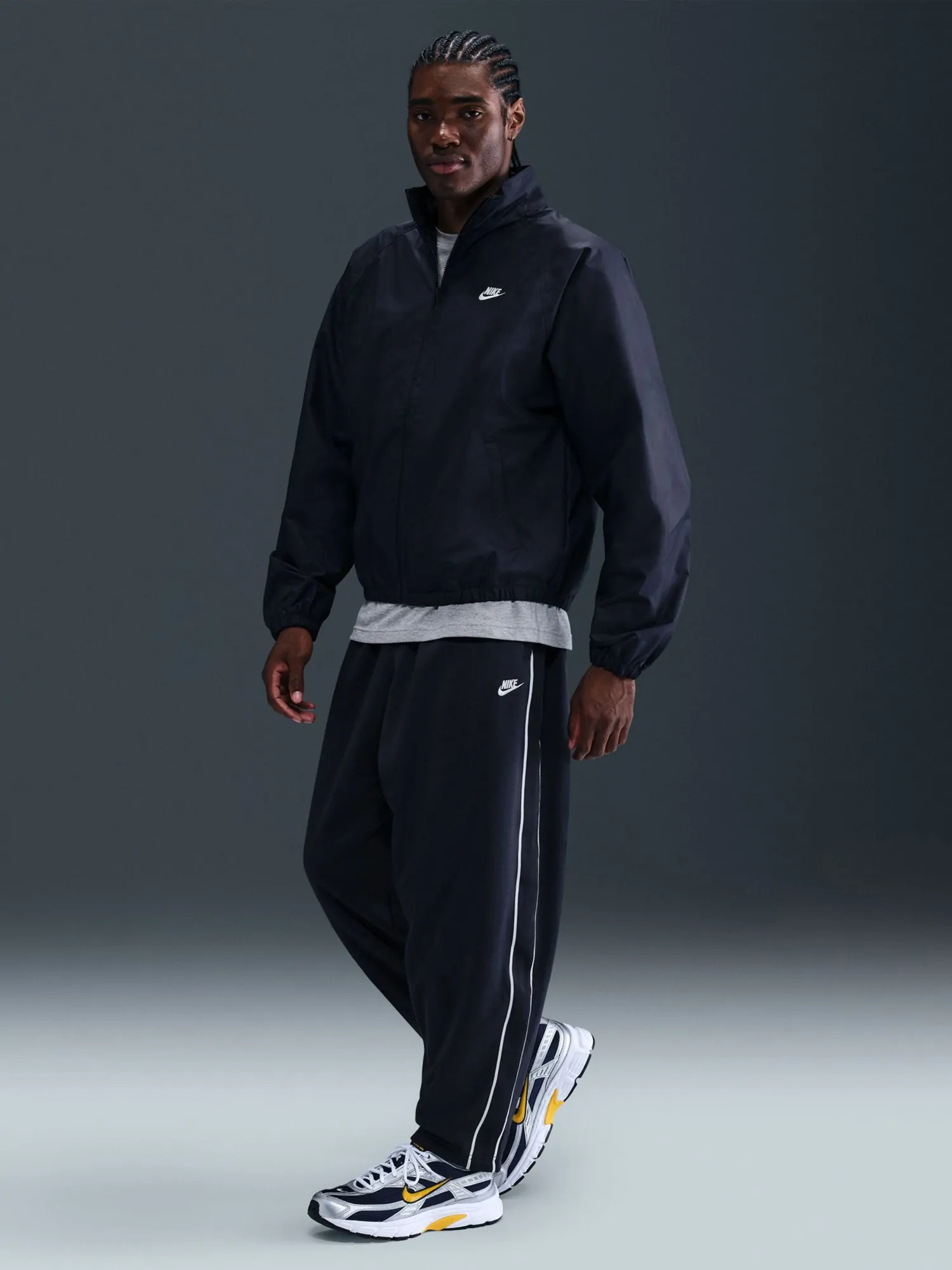 Брюки мужские Nike M NK CLUB KNIT OS TRACK PANT темно-синие HV1415